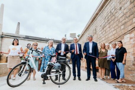 Inauguration de la rampe du Pont Saint-Laurent