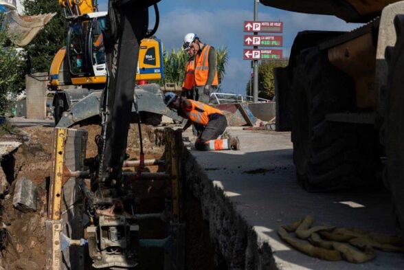 Des travaux d'assainissement en préambule du chantier