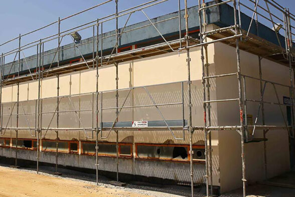 Début des travaux de rénovation du vestiaire Jean-Pierre Adams