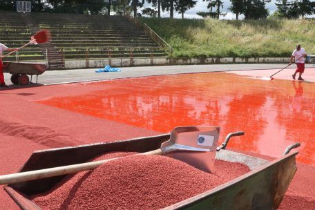 Des équipements rénovés pour les tennisman et les athlètes.